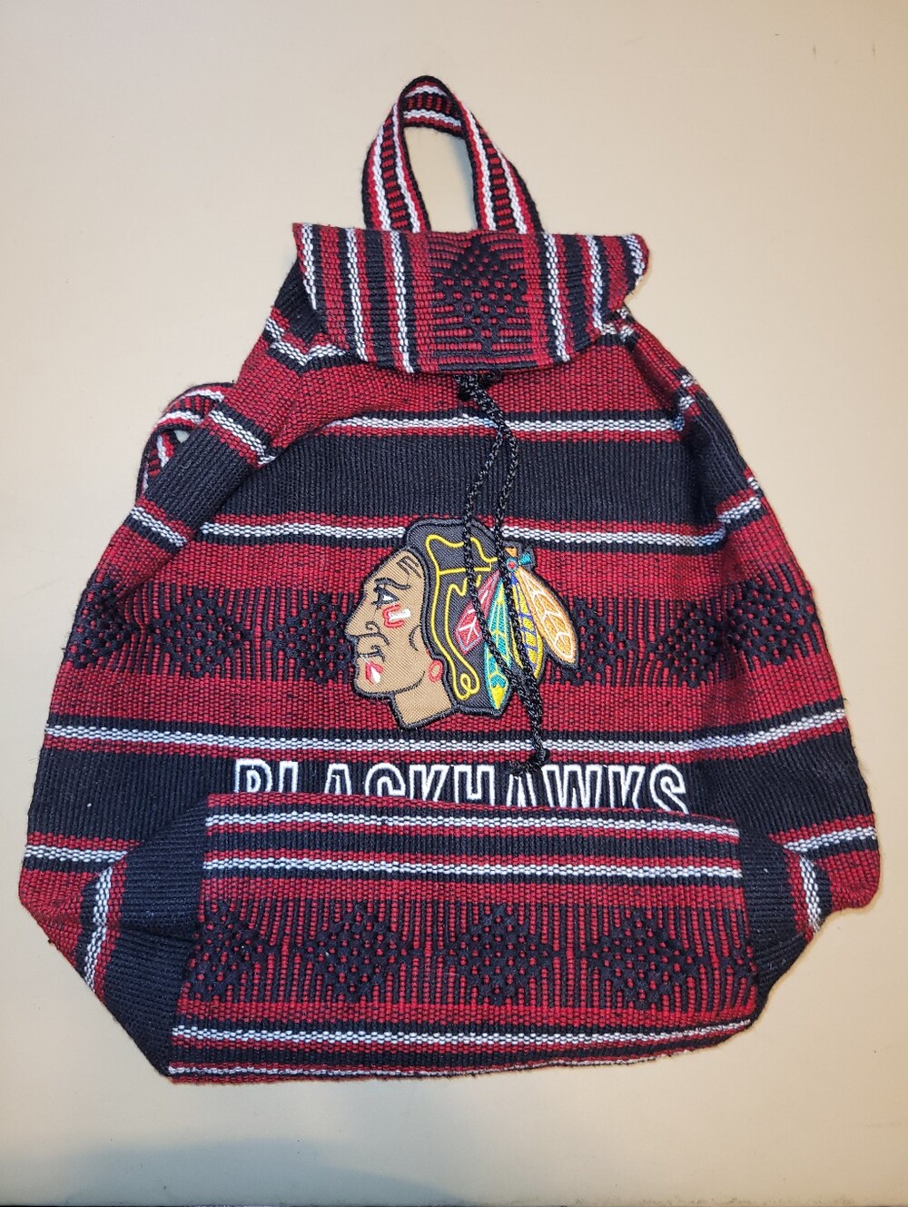 Chicago Blackhawks Ponch Style Backpack.